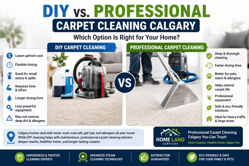DIY vs Professional Carpet Cleaning Calgary